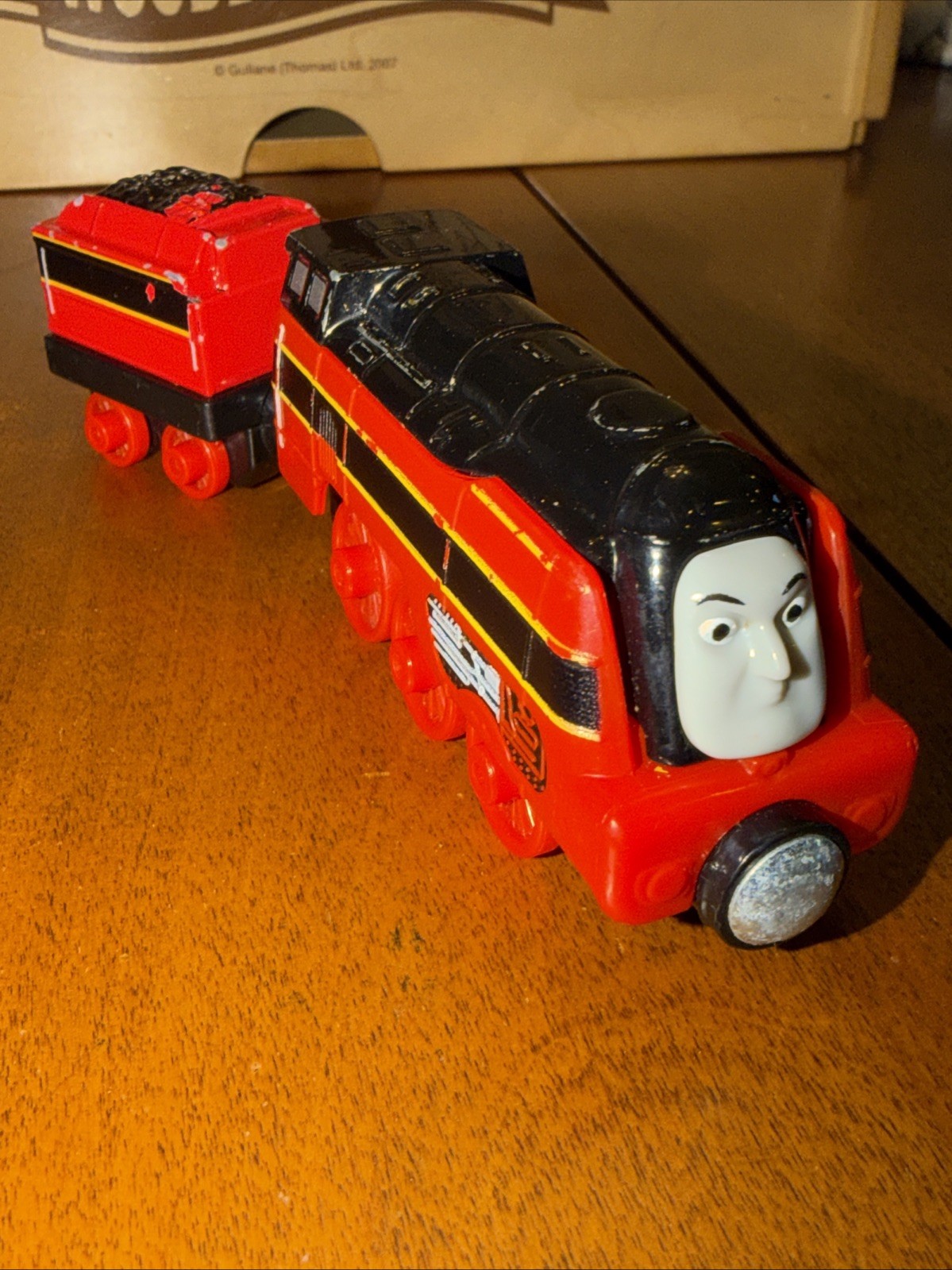 RACING AXEL THOMAS FRIENDS TRAIN Diecast TAKE N PLAY ALONG ROUND MAG 2016