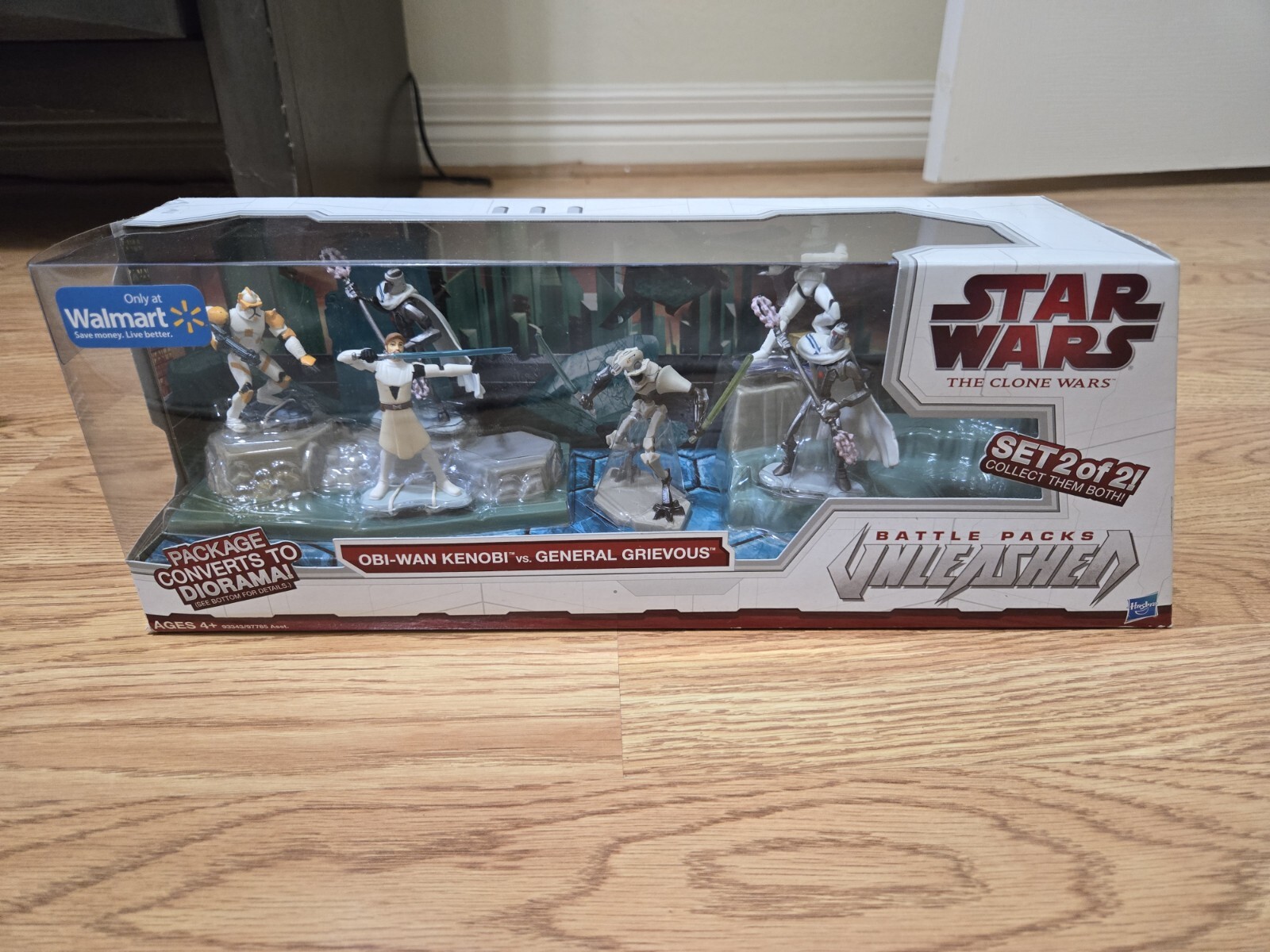 Star Wars Clone Wars Obi-Wan Kenobi vs General Grievous Unleashed Commander Cody