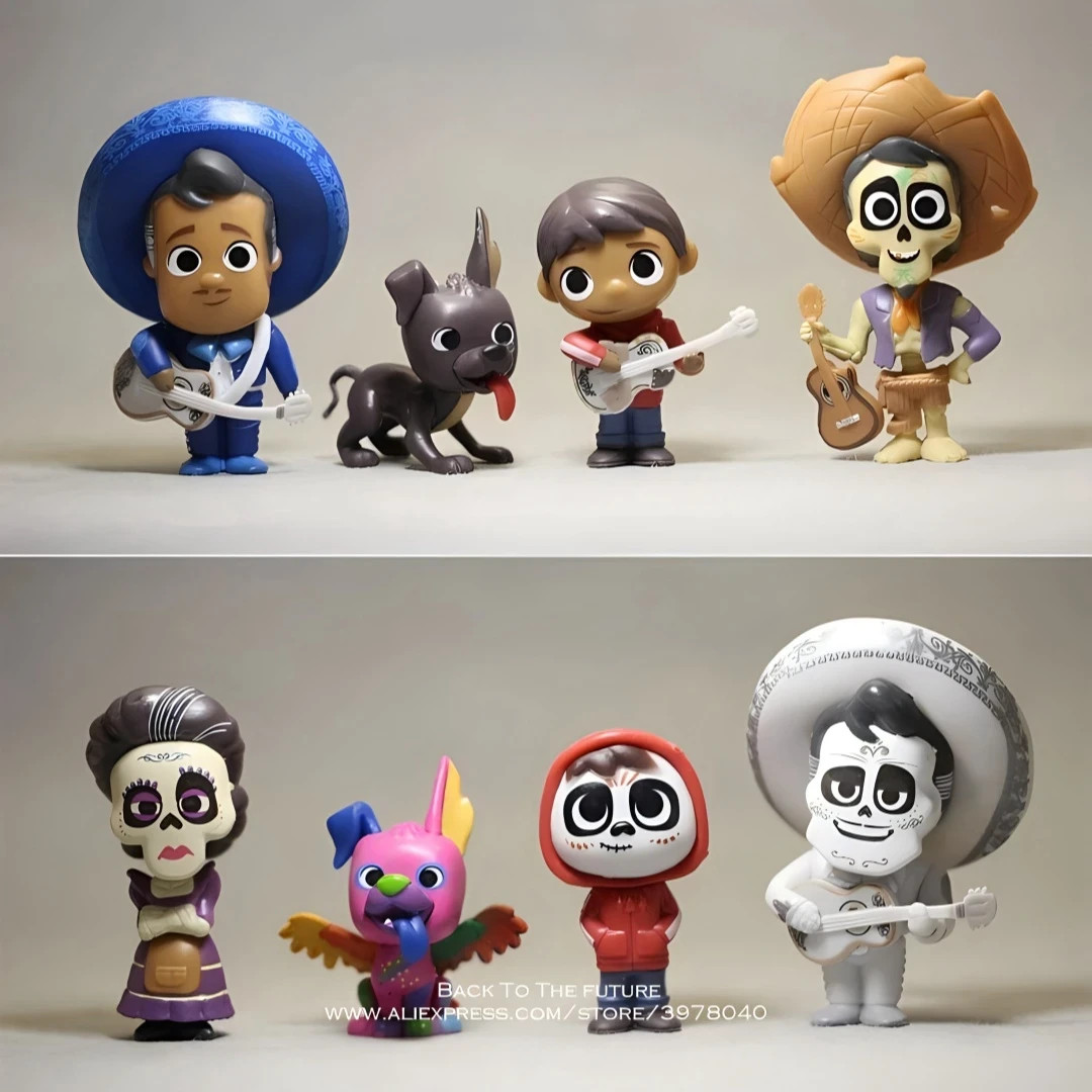 Coco Movie 8pcs Mini Action Figures 6-9cm Collectible Toy Set Gift