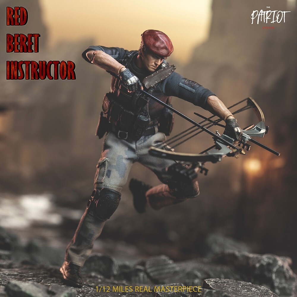 The Patriot Studio 1/12 Red Beret Instructor Jack Krauser Male Action Figure Toy