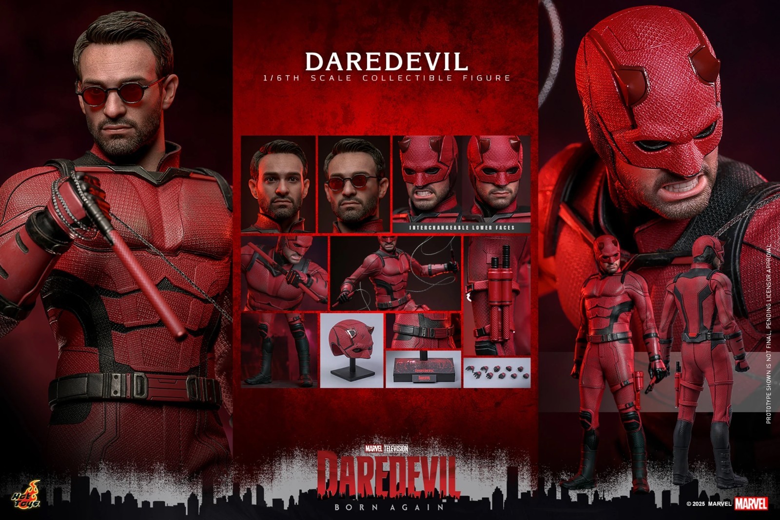 1/6 Marvel Daredevil Born Again: Daredevil Figure Hot Toys 914278 TMS154 PRESALE
