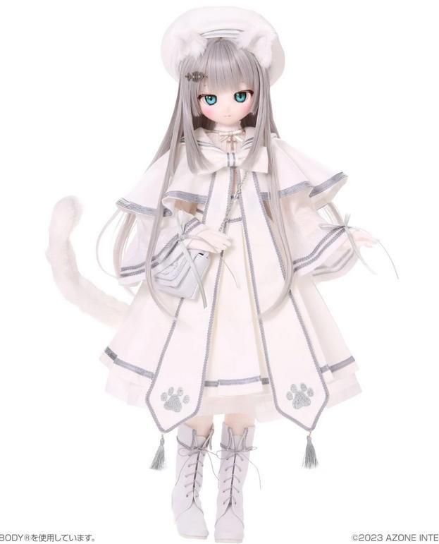 Azone Iris Collect Petit Fururu White Cat 45cm/17.7In 1/3 Bjd Action Figure Gift