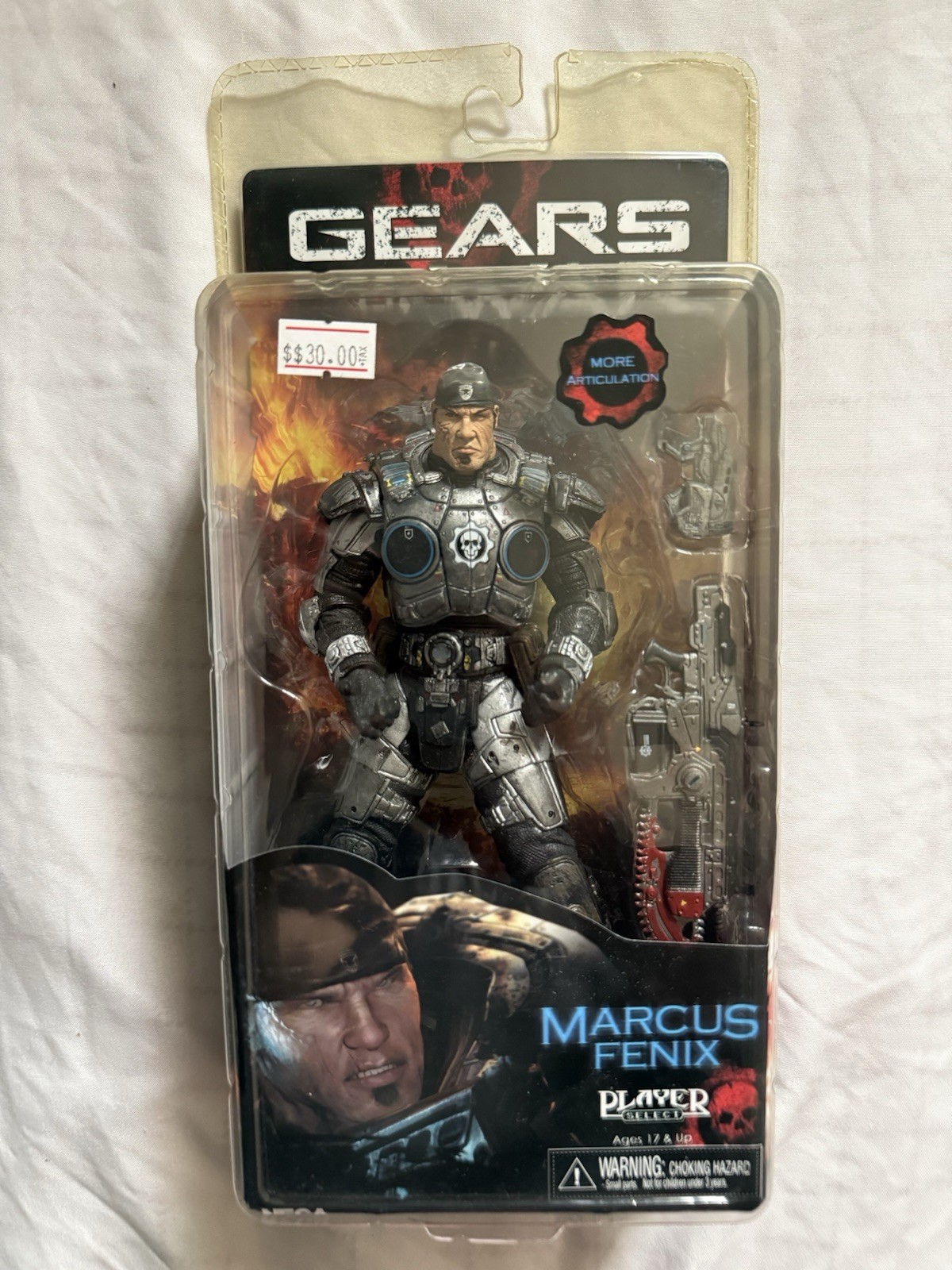NECA Player Select Gears of War Series 2 Marcus Fenix Figure 2008 NIB Rare