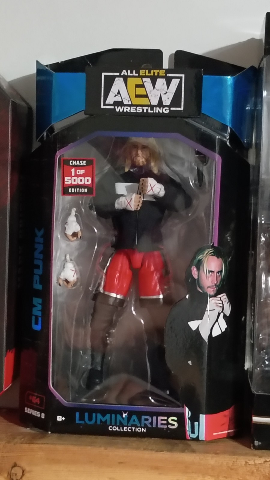 AEW Luminaries Series 8 #64 CM Punk 6&Prime; Chase 1 of 5000 MIB FREE Shipping