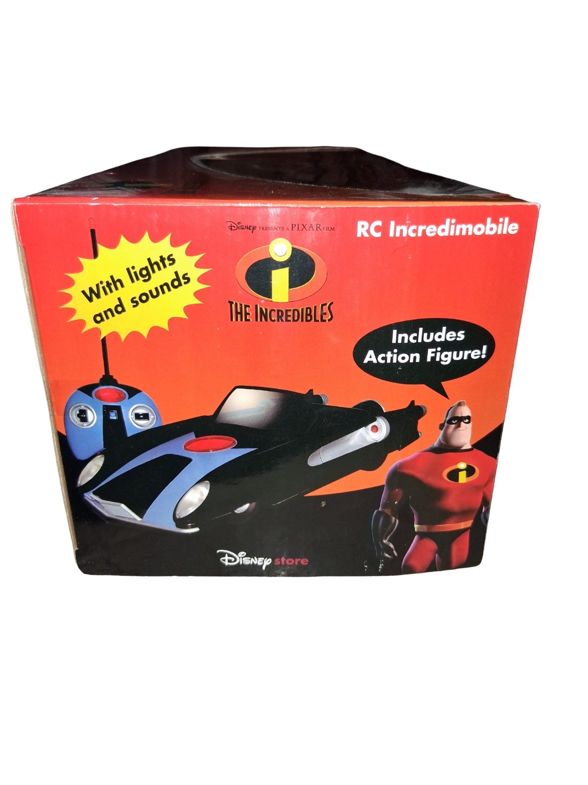 Disney Store RC Incredimobile Remote Control Toy Car The Incredibles Black