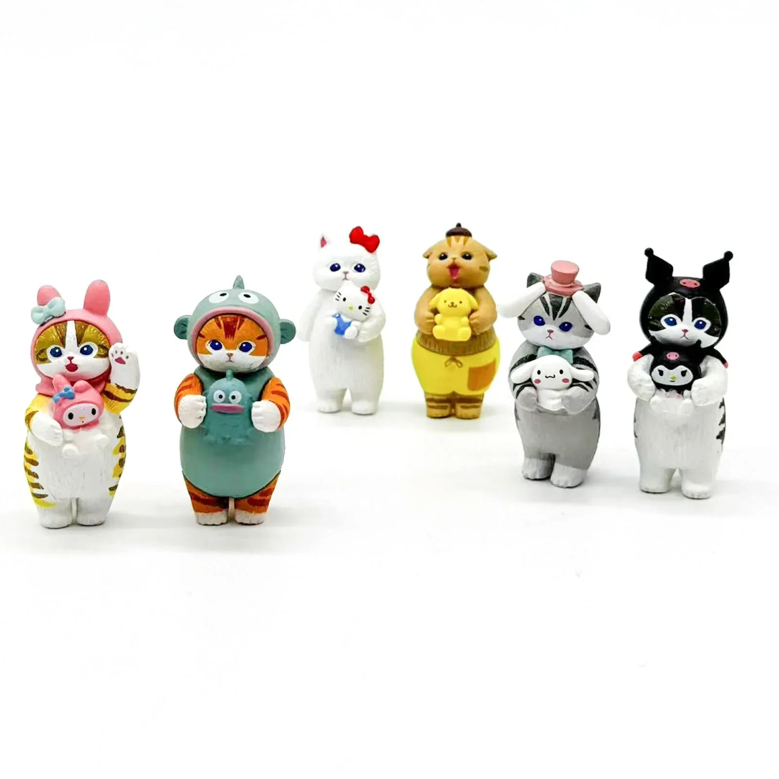 Random one Mofusand Cats Wearing Sanrio Characters Clothes Holding Dolls Cute