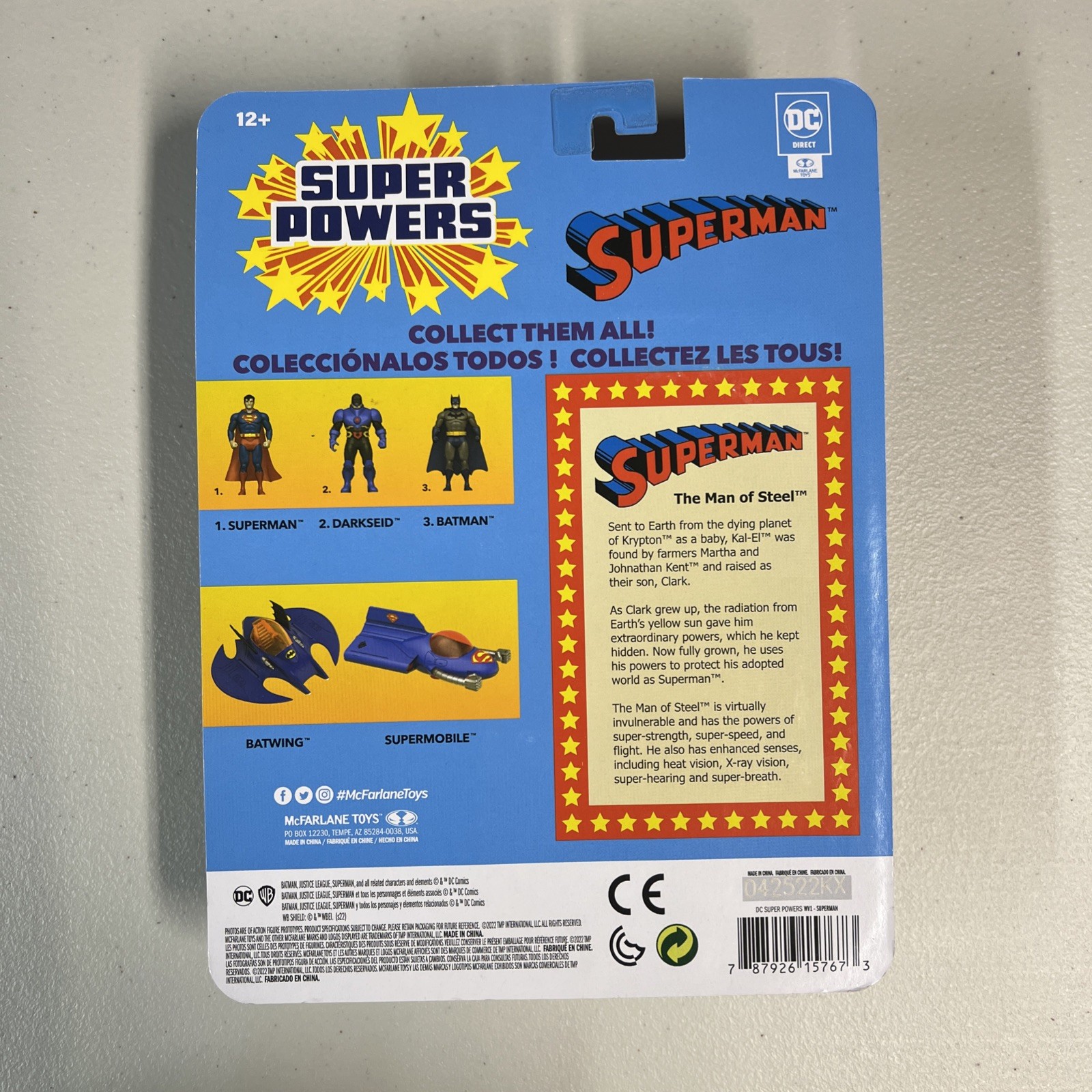 DC Super Powers Wave 1 SUPERMAN Figure McFarlane Toys PLZ READ DESCRIPTION