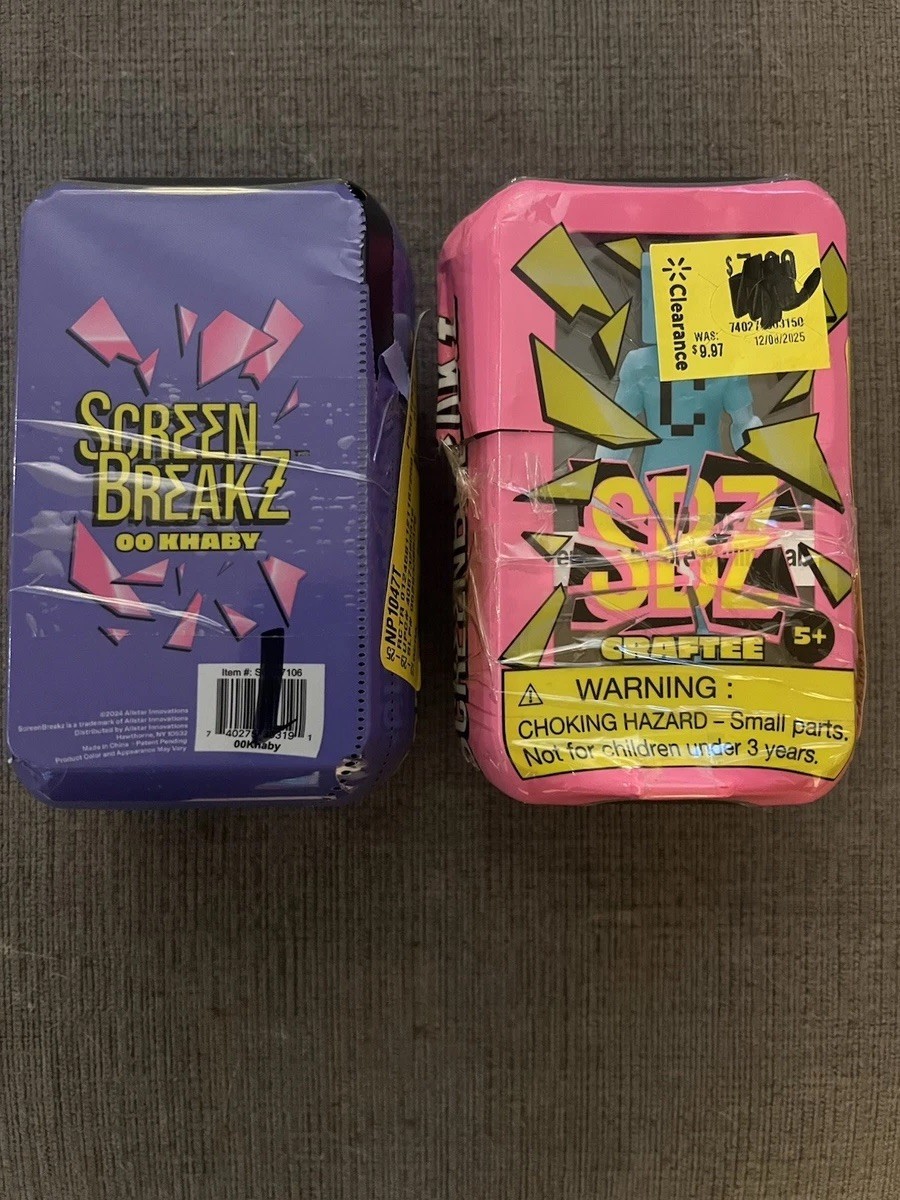 Screenbreakz Set Of 2 Craftee And Classic Khaby Collectible Toys