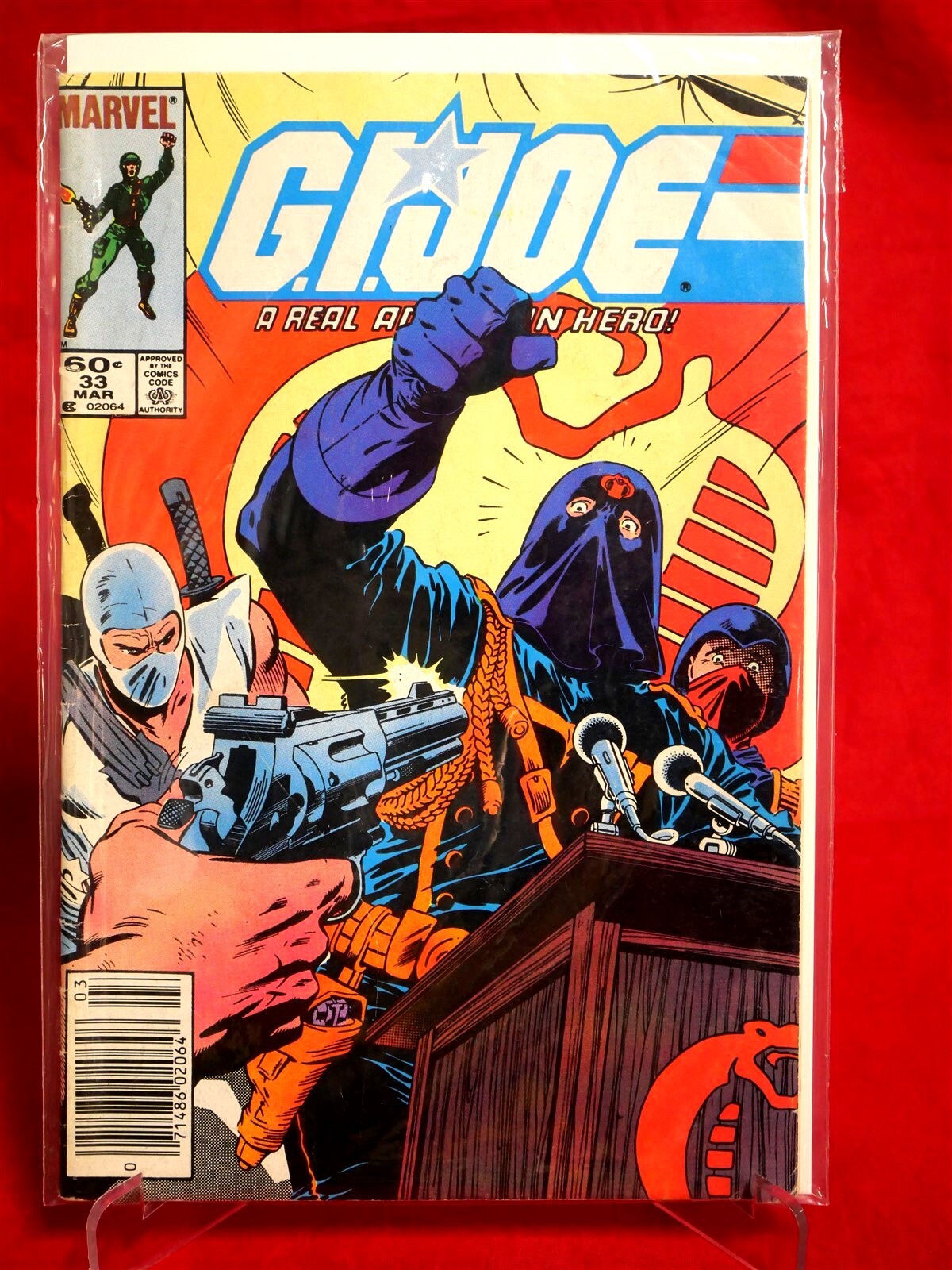 GI Joe Comic Book ARAH Issue #33 Marvel Comics Group A Real American Hero