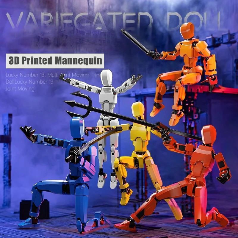 Dummy 13 Multi-Jointed Movable Shapeshift Robot 3D Printed Mannequin Action Figu