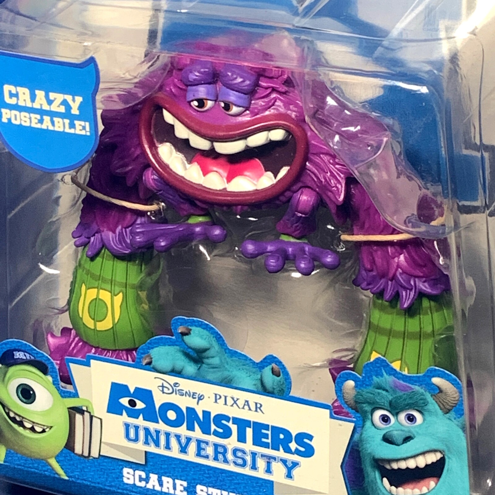 ART – Crazy Posable Action Figure SCARE STUDENTS Monsters University Inc PIXAR