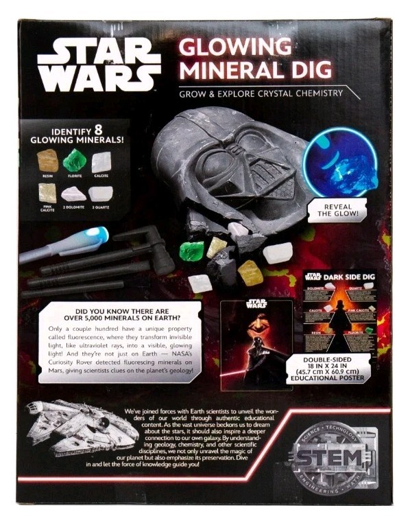 STAR WARS Glowing Mineral Dig, Boys and Girls, Child, Ages 8+