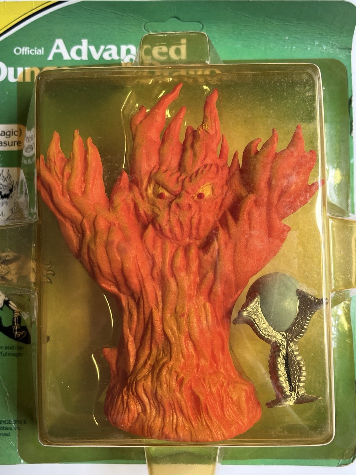 Advanced Dungeons And Dragons Fire Elemental Magic & Crystal Ball Treasure 1983