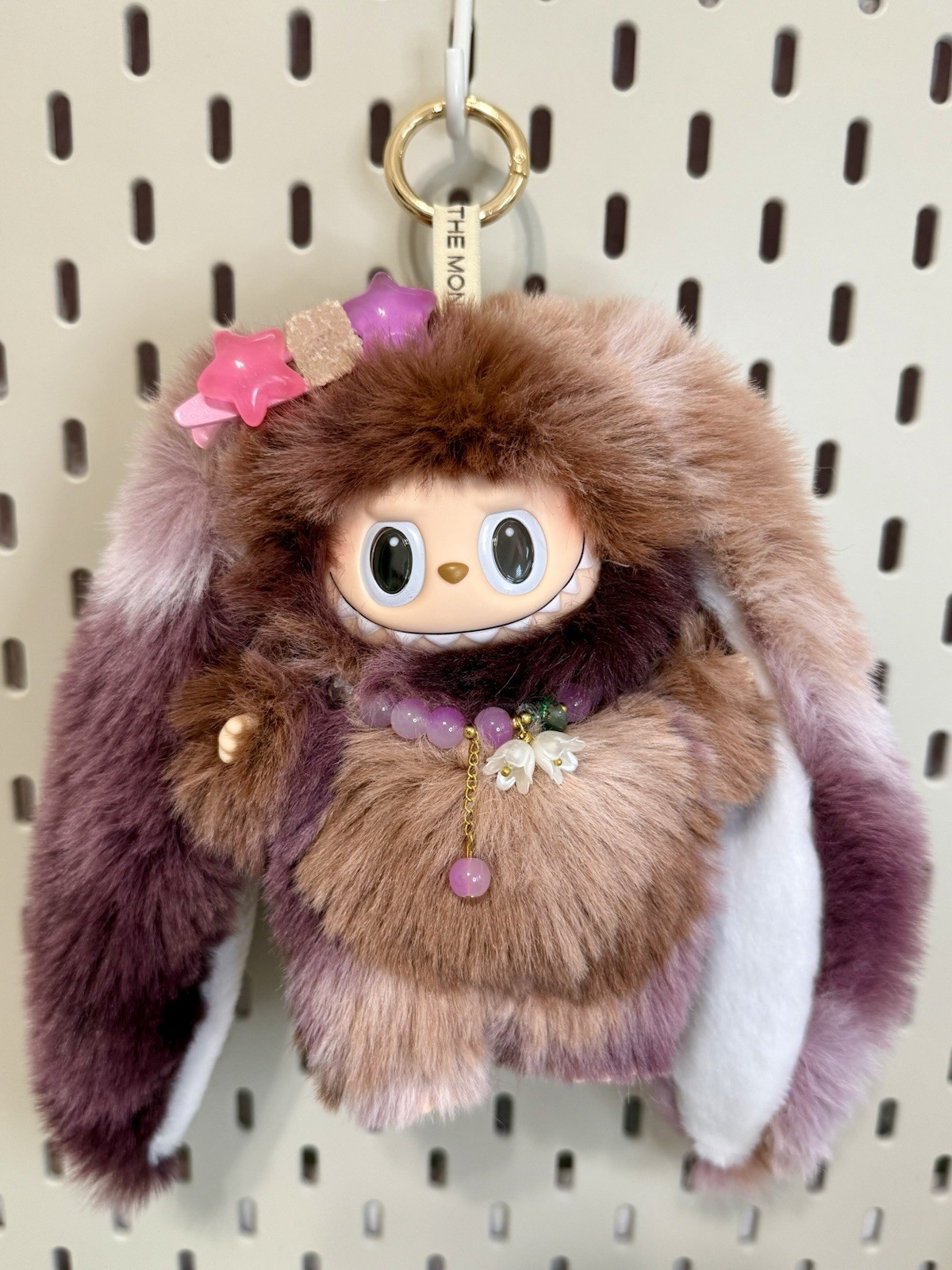 NEW Custom Made Monsters RED BROWN PURPLE Bunny Rabbit Plush Pendant Doll