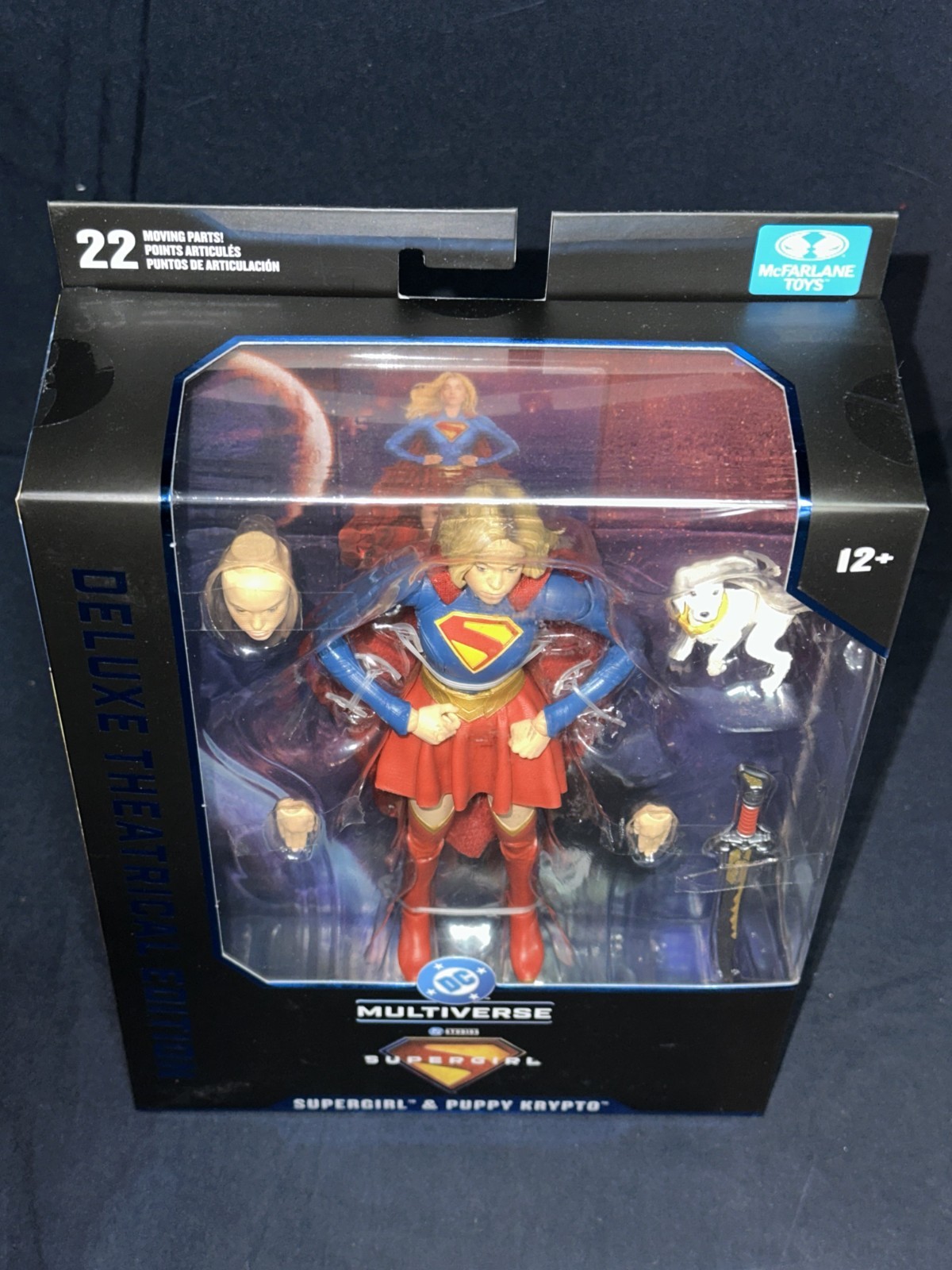 McFarlane Supergirl + Baby Krypto DC Multiverse Deluxe Theatrical Edition Figure