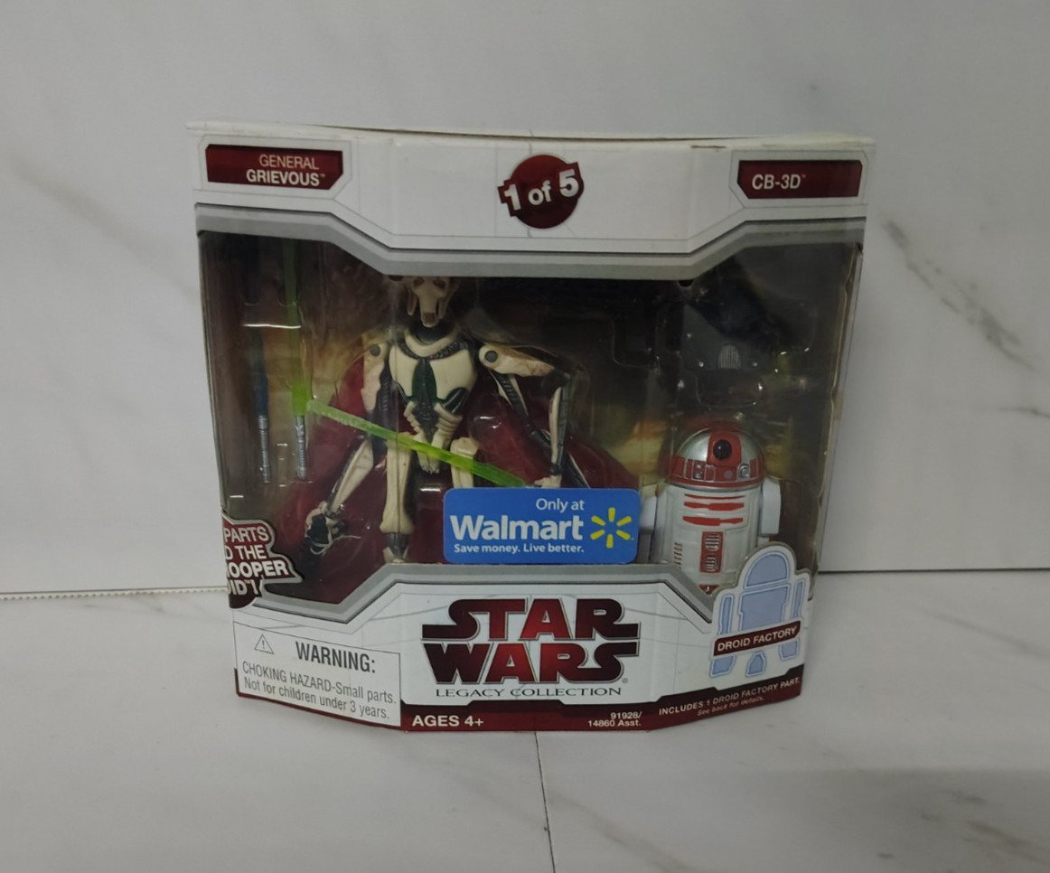 General Grievous & CB-3D 1 of 5 STAR WARS Legacy Collection Walmart MIB NEW