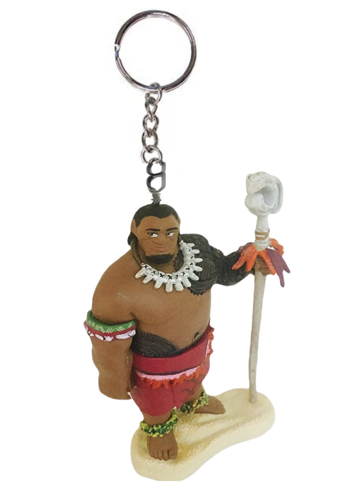 Moana Dad Father Chief Tui Key Ring Keychain PVC Figure Father’s Day Charm New