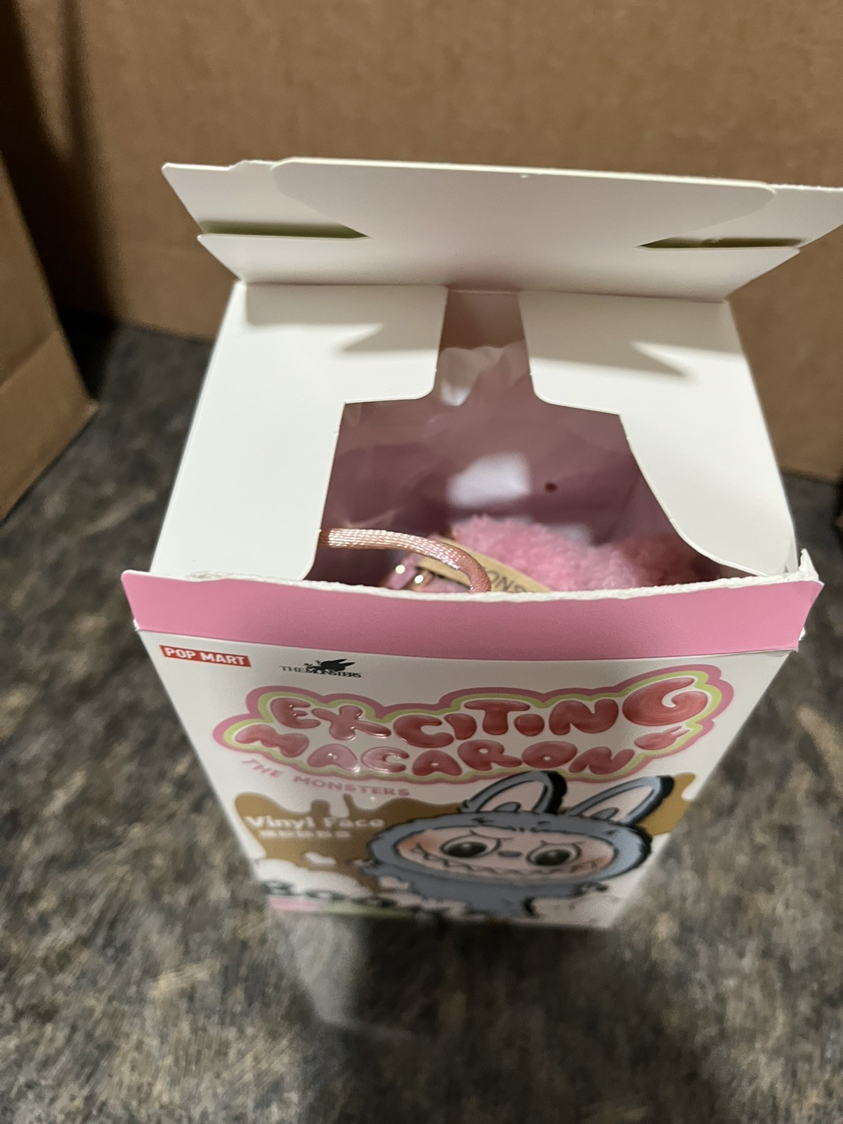 Labubu Monster Popmart Exciting Macaroon Authentic Lychee Berry Open Box