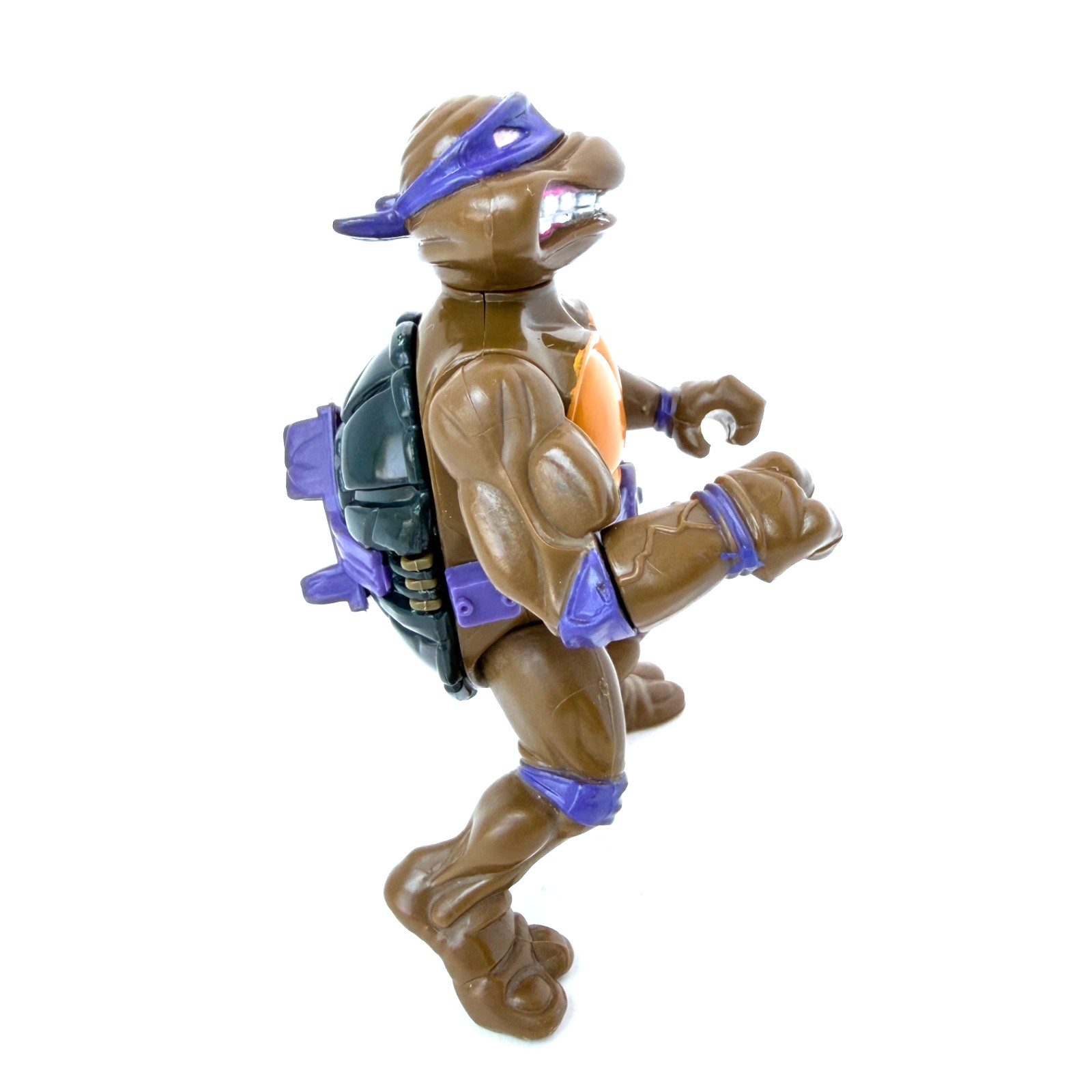 1990 TMNT Donatello w/Storage Shell includes card back and accessories preowned