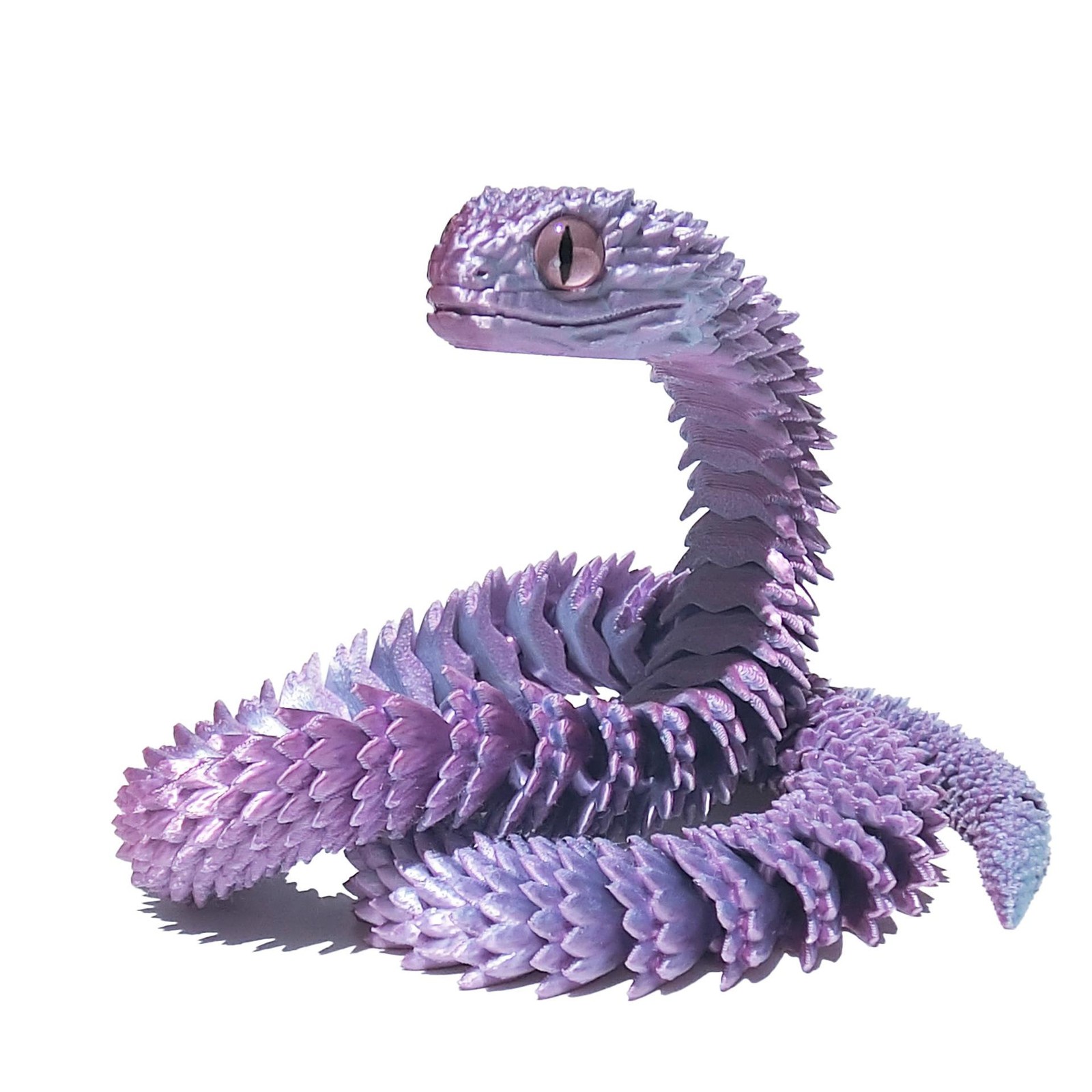 24&Prime; 3d Noctilucent Printed Snake Articulated Bush Viper Toy-dragon Snakes Big