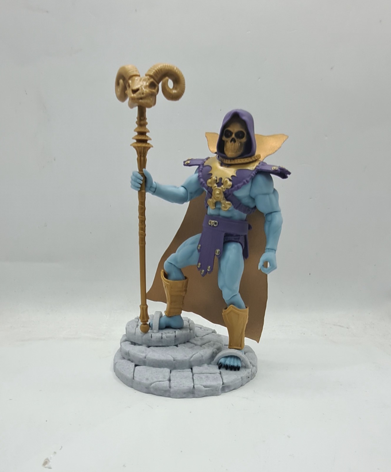 2-PACK MOTU He-Man Compatible Stone Terrain Base – Display Stand for 6-7&Prime; Figure