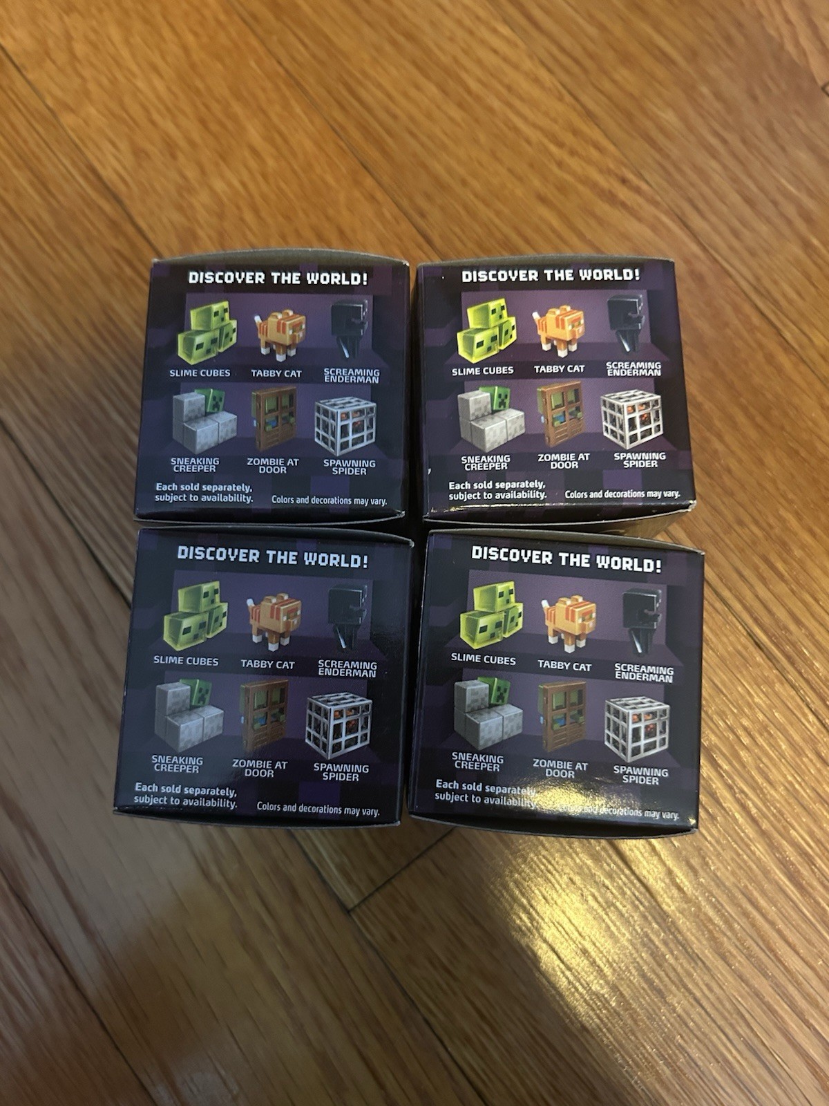 Minecraft Minifigures Box Series 4: Obsidian Blind Box Mini Figure (LOT OF 4)