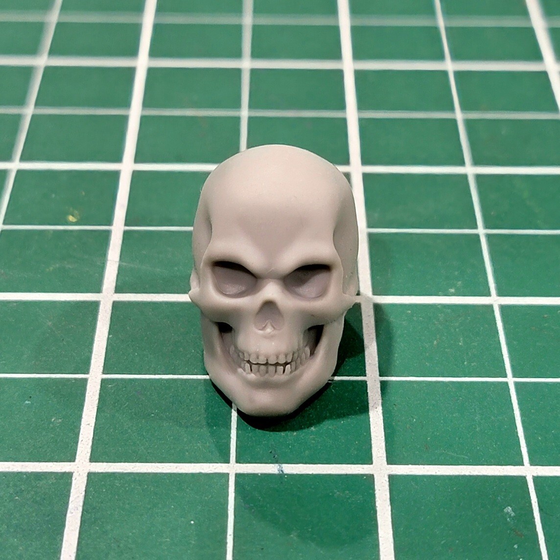 Custom Resin Skull Head 1:12 Scale Legends Classified Punisher Black Mask