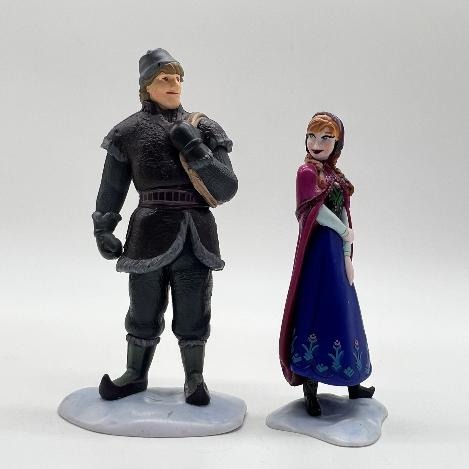 Disney Frozen Lot Of 2 Figures Toys Ana & Kristof PVC Cake Toppers