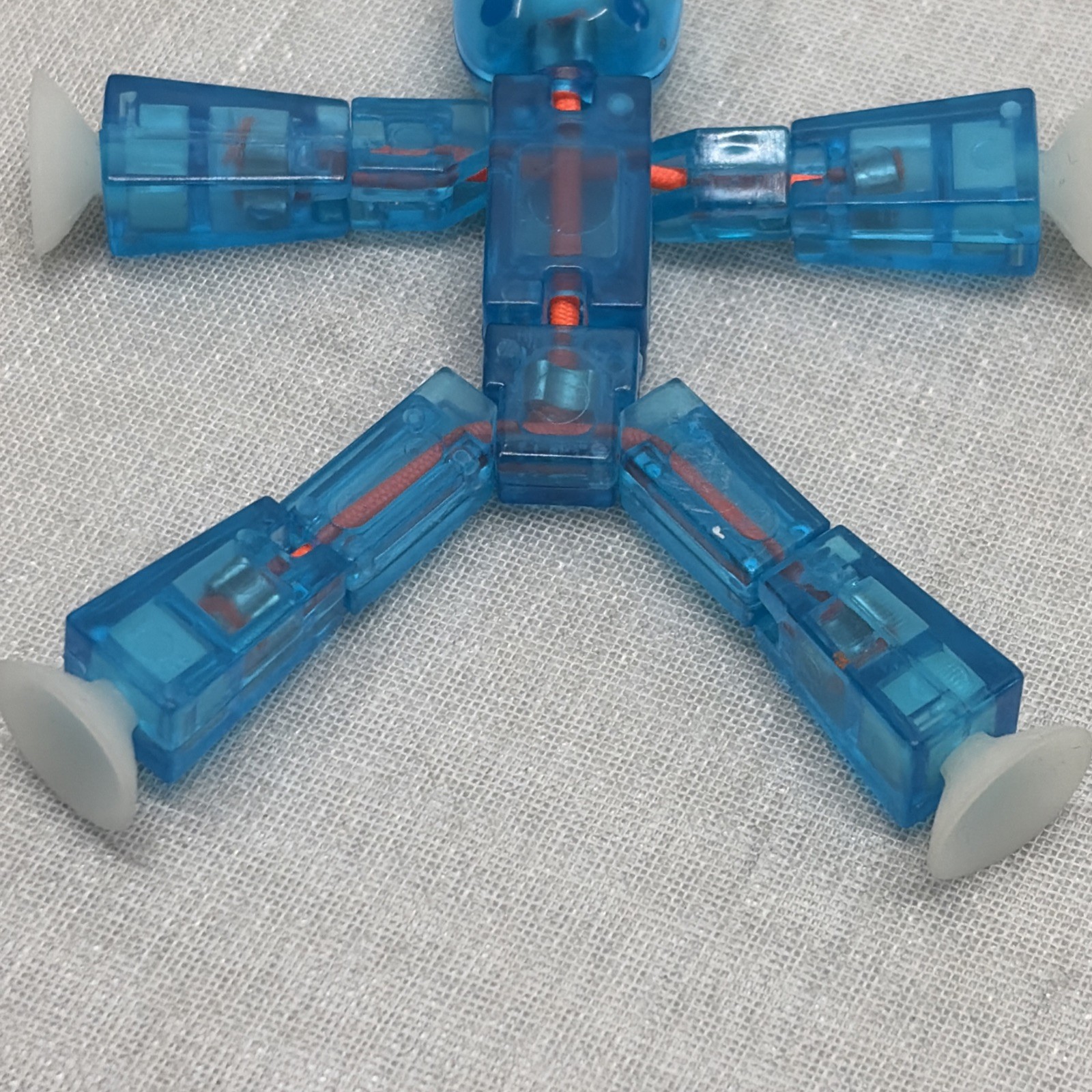 Stikbot ROBOT Stop Motion Animation ACTION FIGURE TOY Clear Blue
