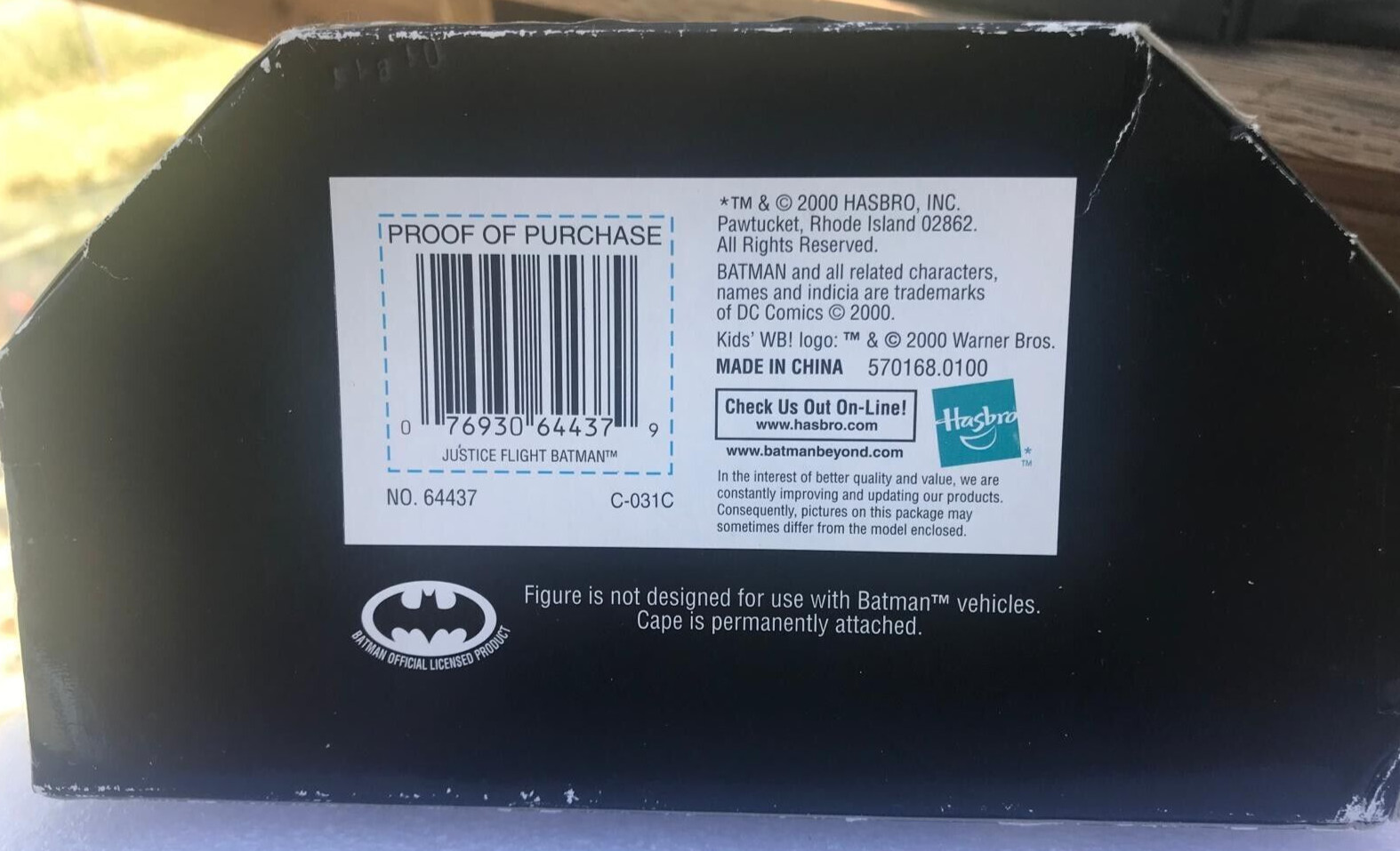 BATMAN BEYOND 200th Edition Action Figure with Base Hasbro ©2000 UNOPENED/UNUSED