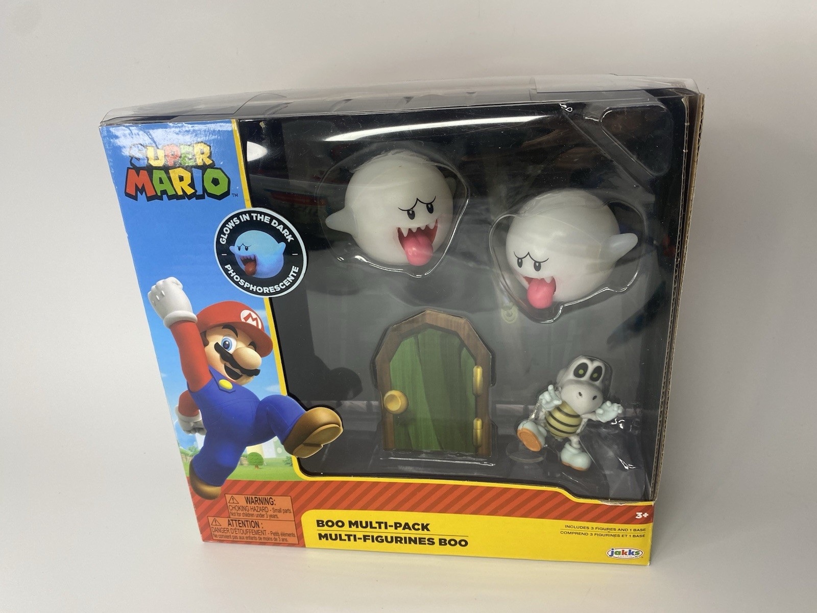 World Of Nintendo Super Mario Boo Multi-Pack Dry Bones Figure Set Glow
