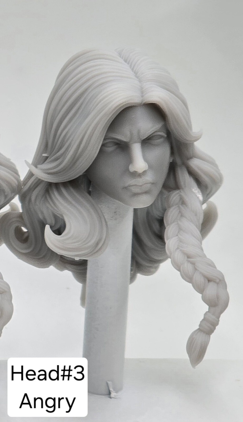 3d Printed SONJA THE WARRIOR HEAD #3. 1:12 6&Prime; Classified/Legend Scale