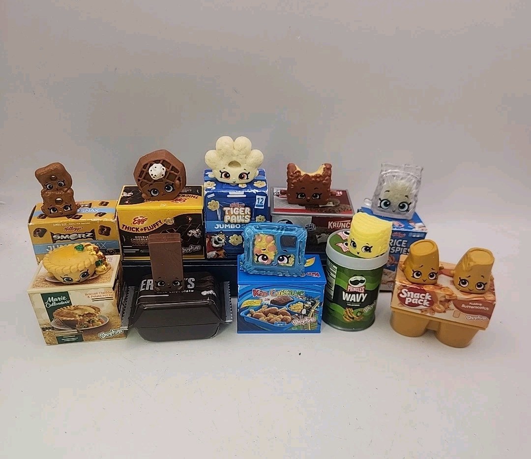 Shopkins Lot of 10 Different Mini Brand Figures Mixed Seasons!!!