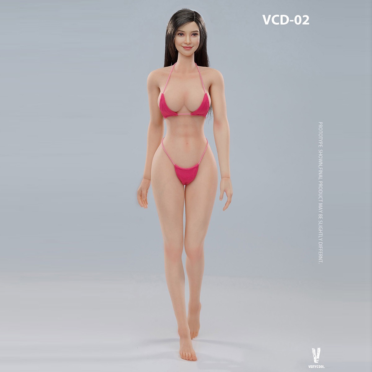 VERYCOOL VCD-02A 1/6 Female Action Figure Body Mid Bust Pale Skin Soldier Model