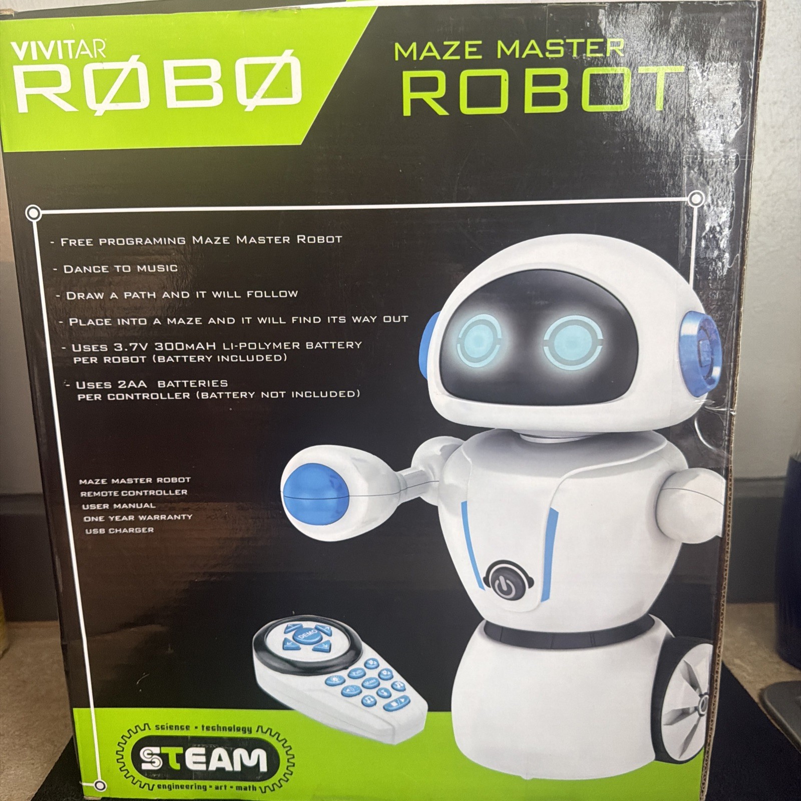 Vivitar ROBO Intelligent Smart Robot With Remote Control – Maze Master