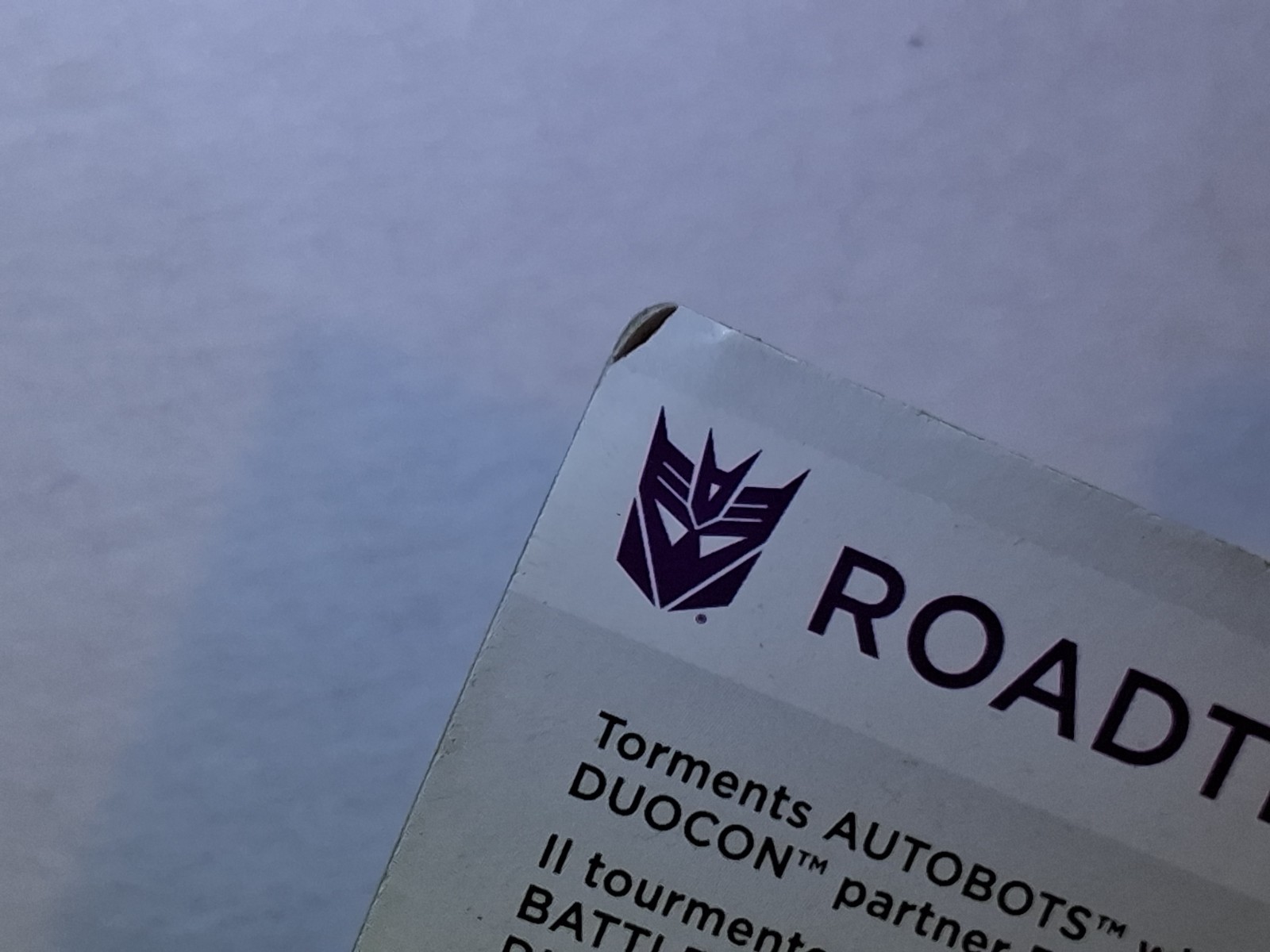 Transfomers POTP ROADTRAP MOSC ALCEMIST CARD Creased Backer SEE DESCRIPTION