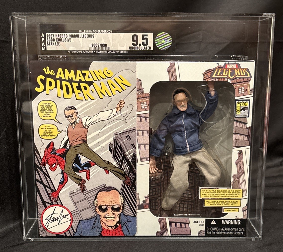 2007 Marvel Legends Stan Lee SDCC Exclusive Hasbro AFA 9.5