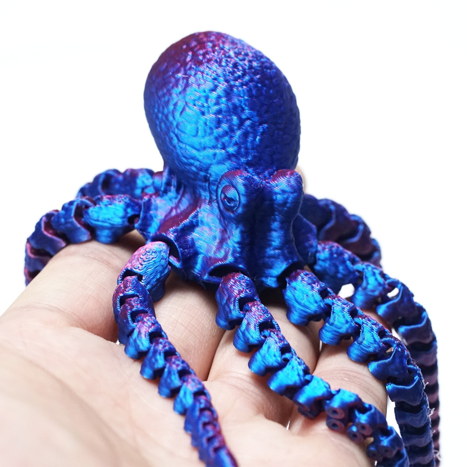 2PCS 3D Printed Octopus Model,Articulated Animals Figure,Fidget Toys Home Decor