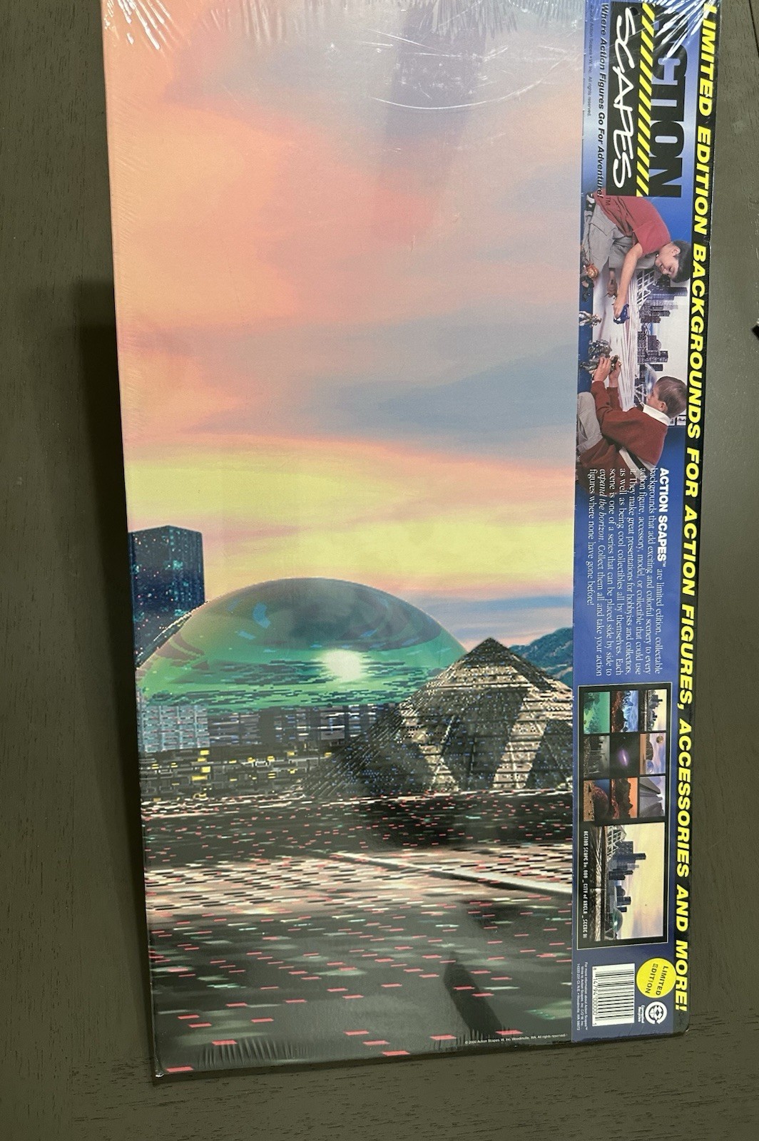 Vintage 4 Backdrops /Action Scapes Limited Edition For Action Figures- Year 2000