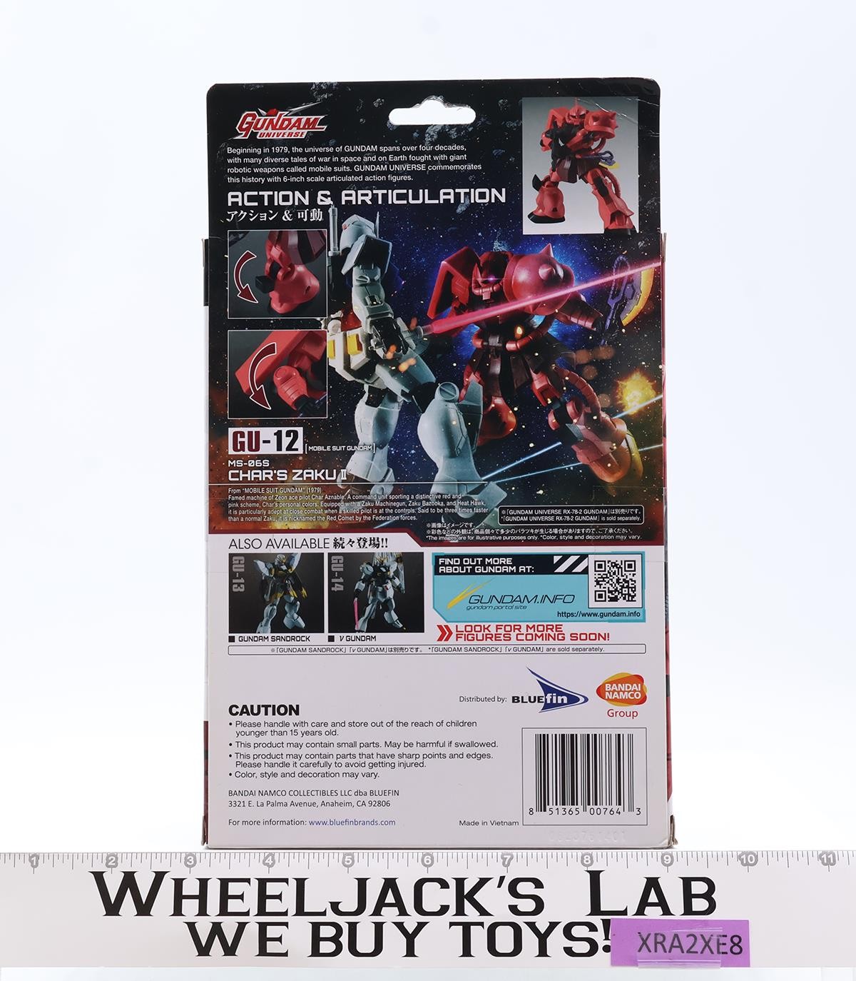 GU-12 MS-06S Char&rsquo;s Zaku II Gundam Universe Bandai Namco Figure NEW SEALED
