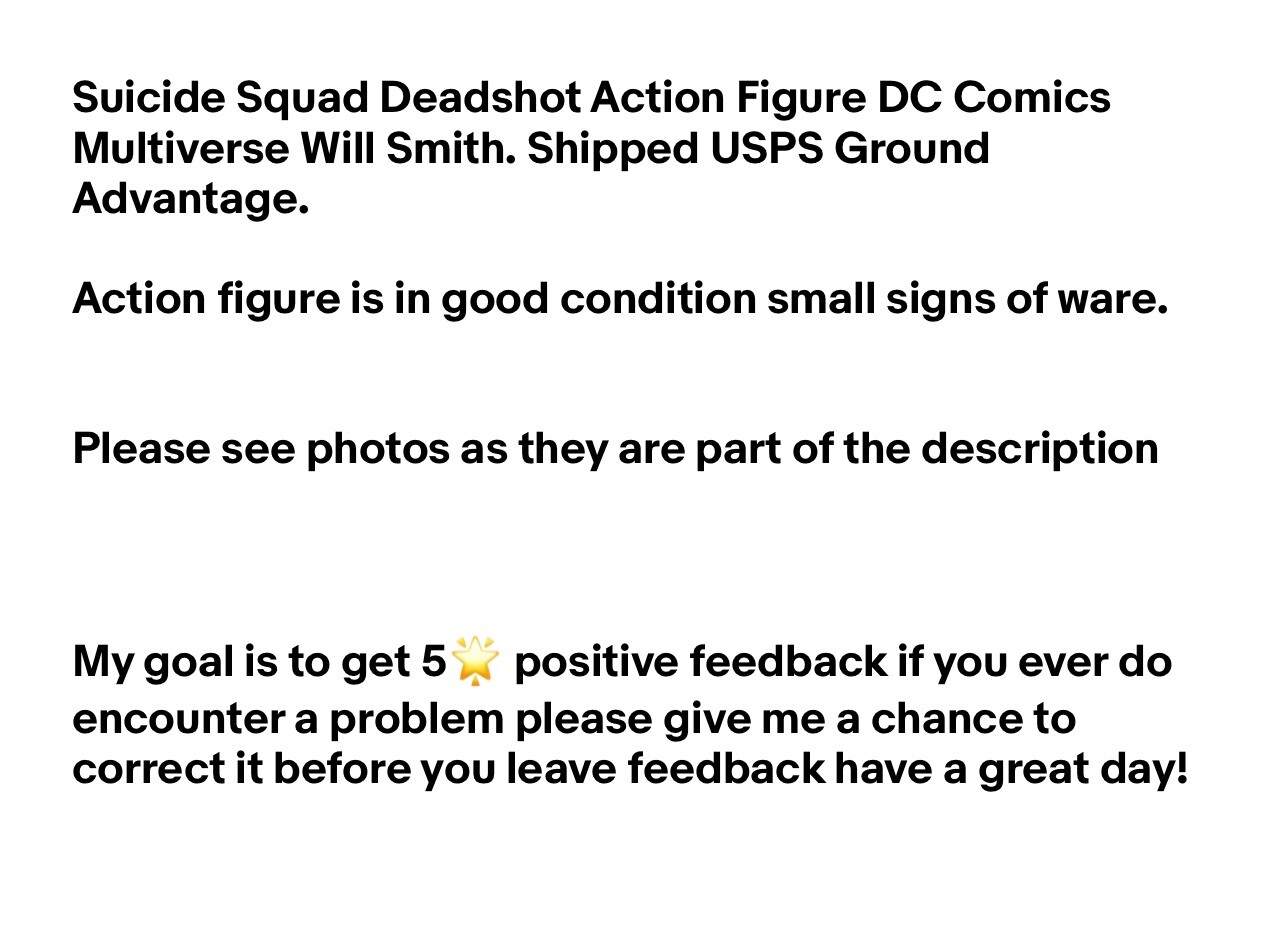 Suicide Squad Deadshot Action Figure DC Comics Multiverse Will Smith