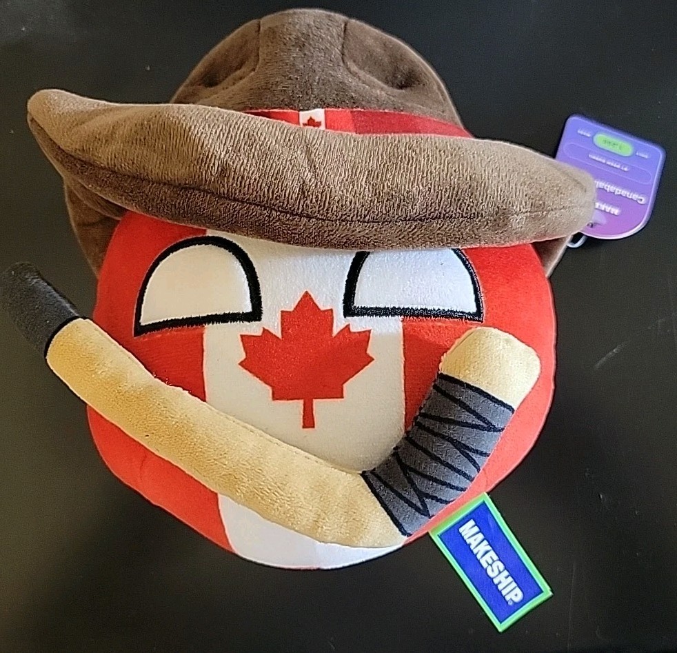 Makeship CanadaBall Plushie Limited Edition No Bag Only 1266 Made-New