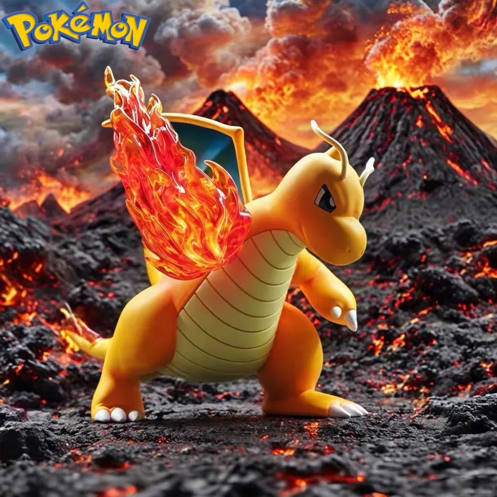 3.9&Prime; Cartoon Dragonite Action PVC Figure Collectible Model Toy Gift