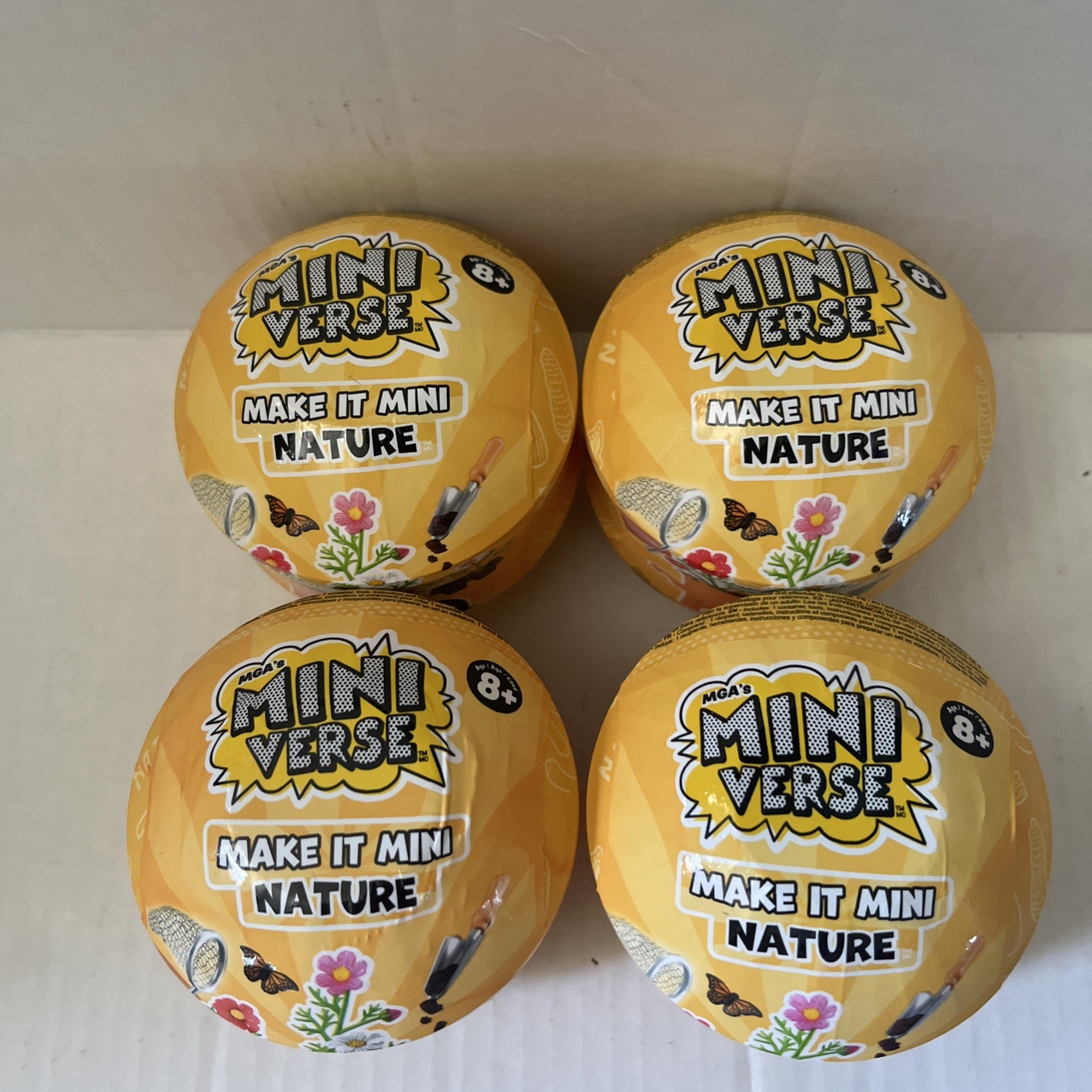 4X MGA Miniverse Make it Mini Nature Series 3 , 4 Pack Mystery Blind Capsules
