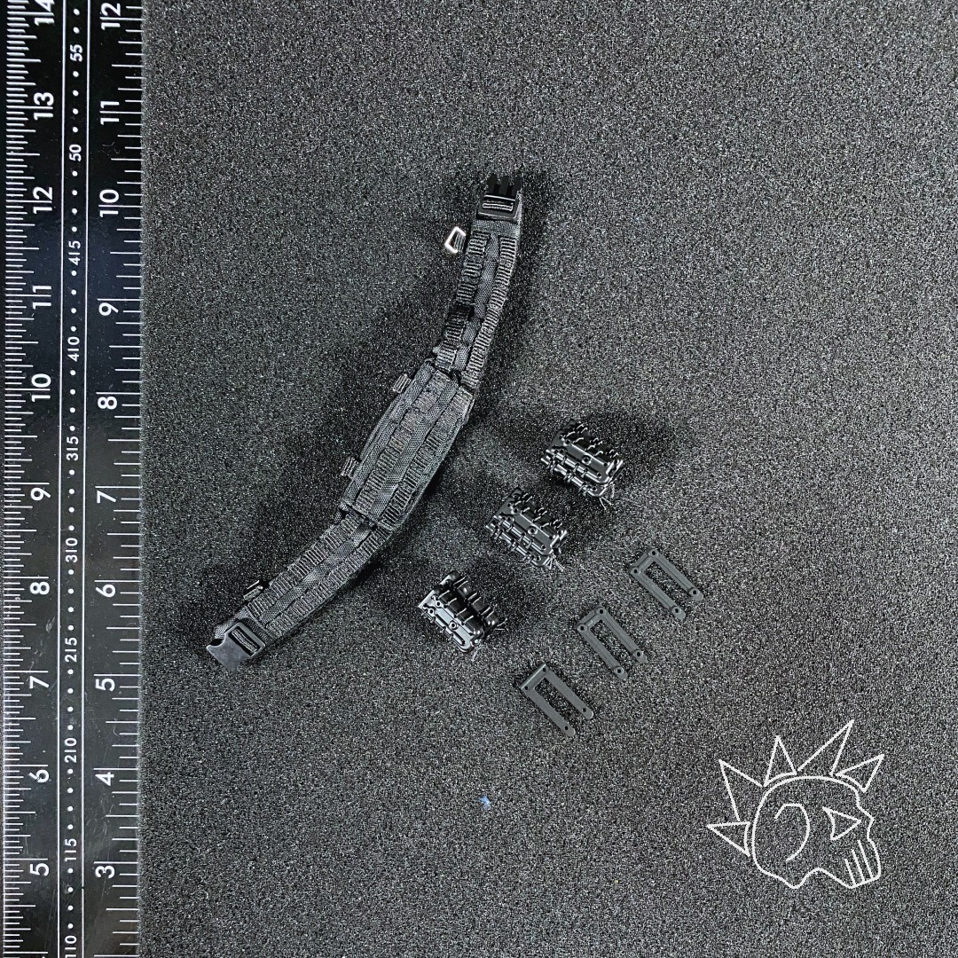 1/6 Scale Battle Belt + Mag Pouches Set Custom Action Figure Accessory – GA1010S