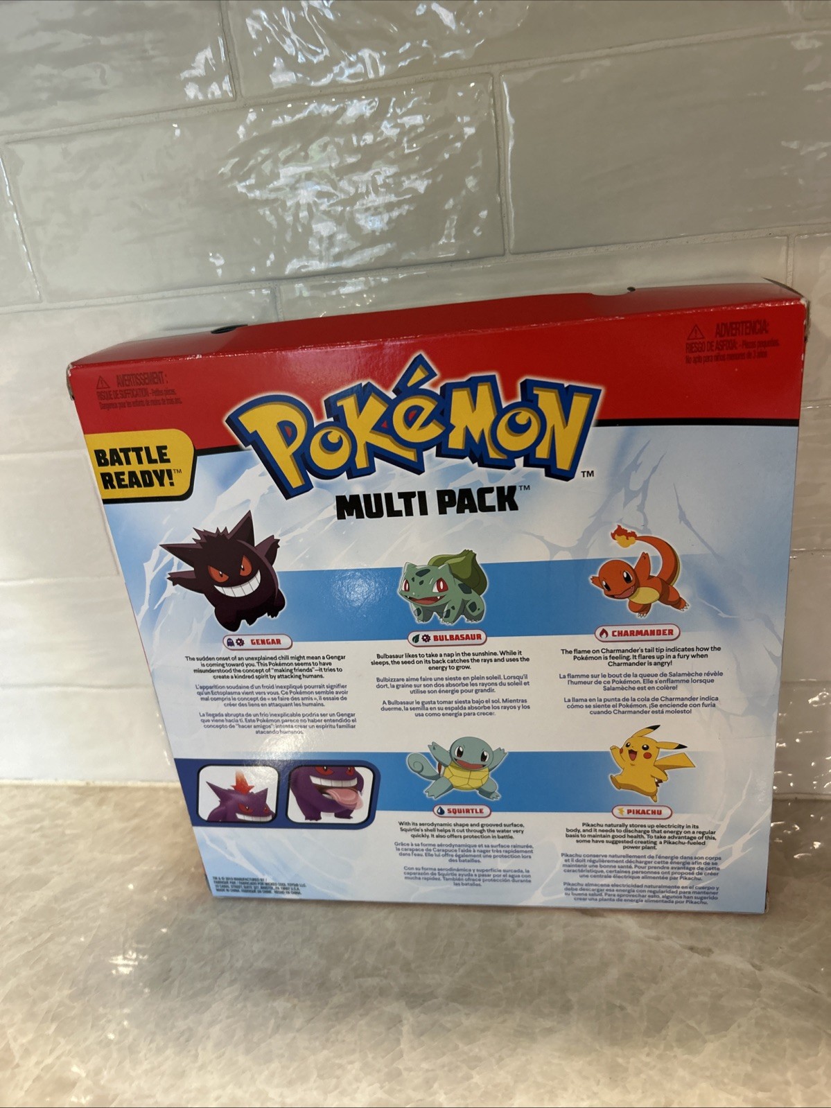 Pokemon Bonus Pack 5 Figures Multi Pack New Pikachu Charmander Gengar
