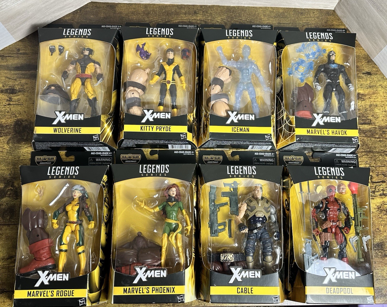 Marvel Legends Juggernaut BAF Series Complete Set Of 8 Figures New In Box!!