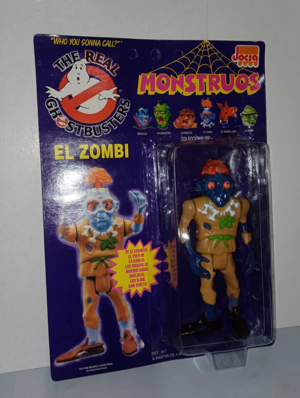 GHOSTBUSTERS FIGURE ZOMBIE VINTAGE / VARIANT BLUE SKIN – JOCSA / ARGENTINA !!