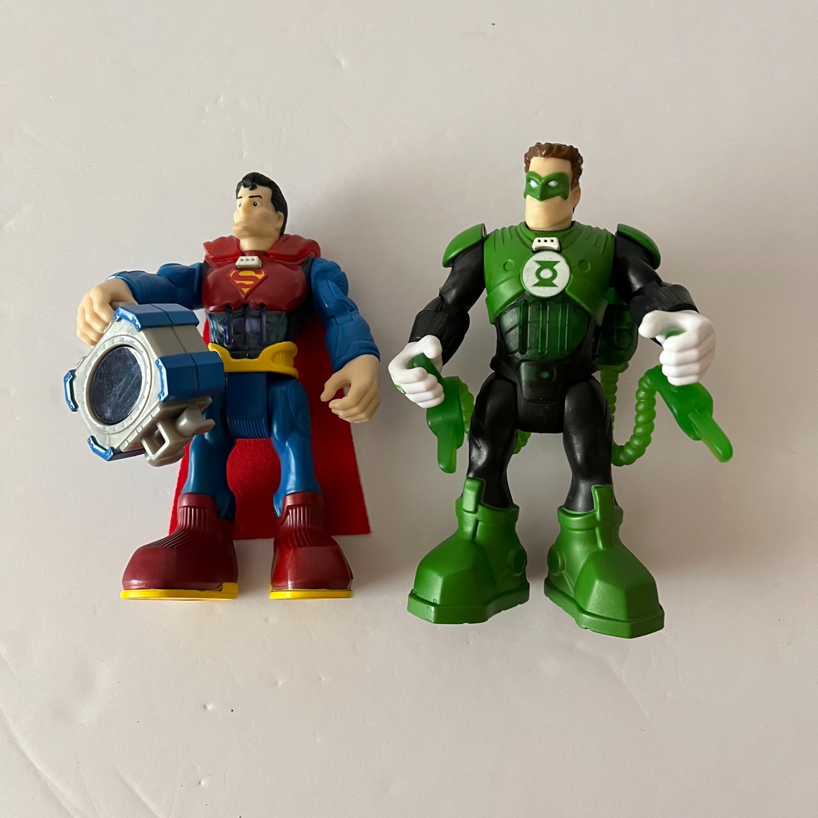 DC Comics Superman Green Lantern Talking Voice Hero World Fisher-Price TESTED