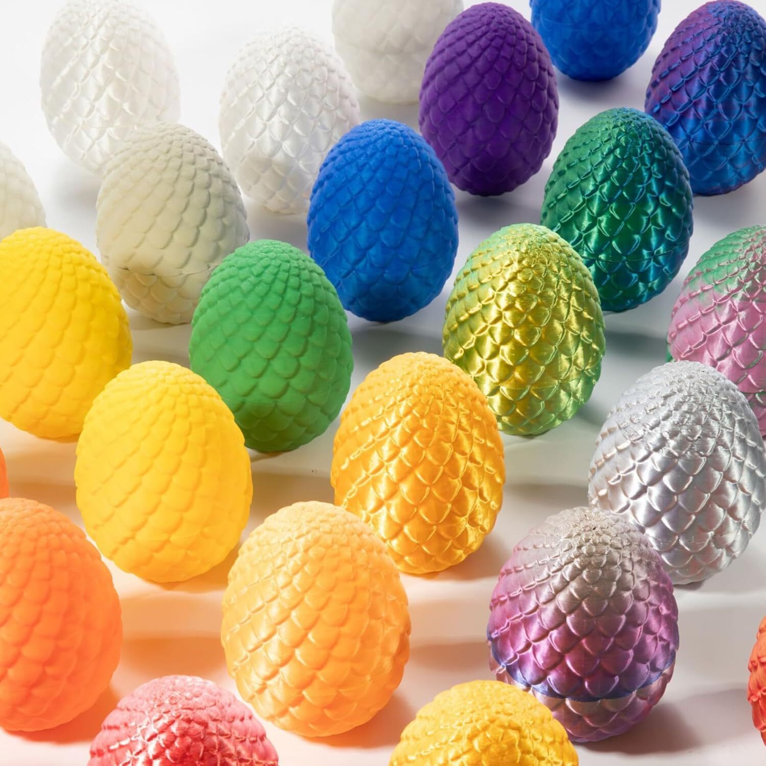 3D Printed Dragon Egg Full Articulated Crystal Dragon Fidget Toy Home Decor Toys